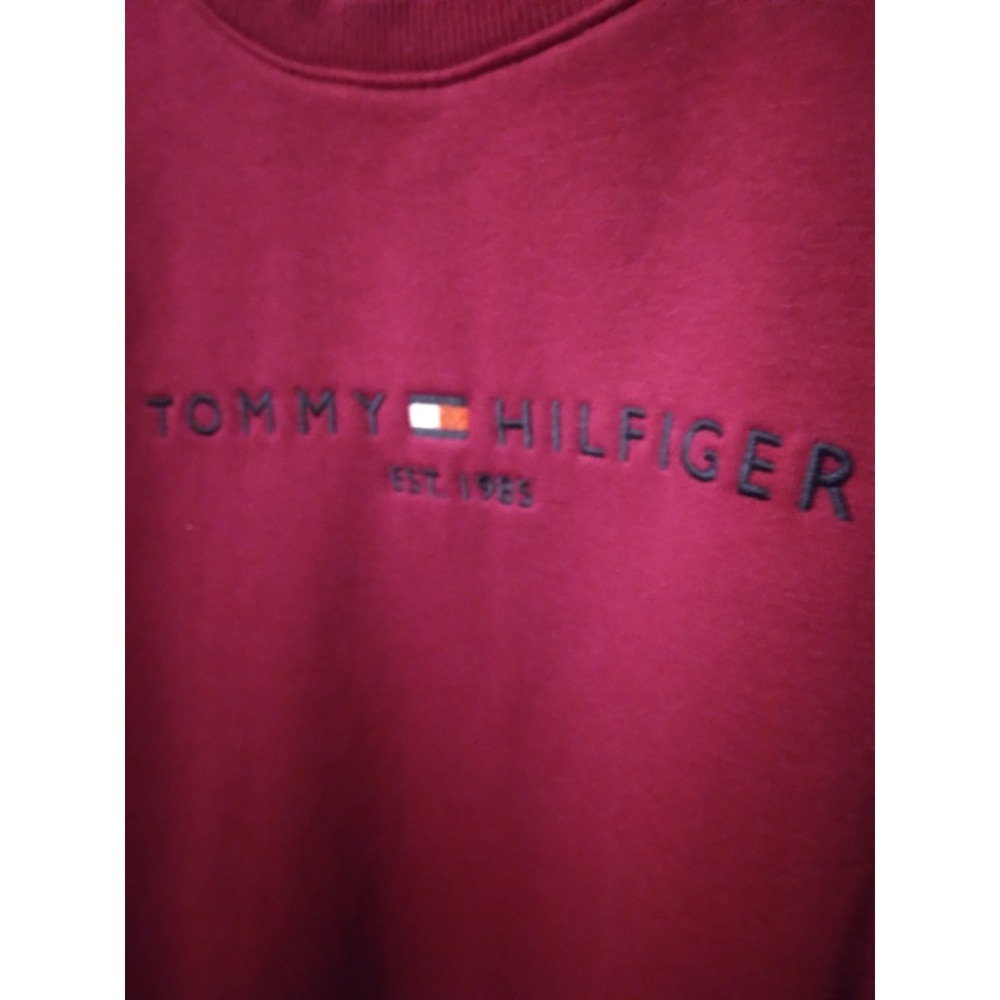Tommy Hilfiger Magneta Pink Organic Cotton Sweatshirt Size M